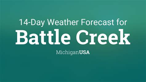 14 day weather forecast battle creek mi